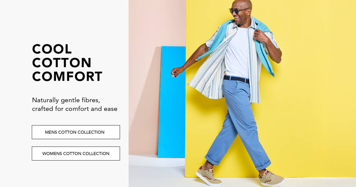 Cool cotton comfort.